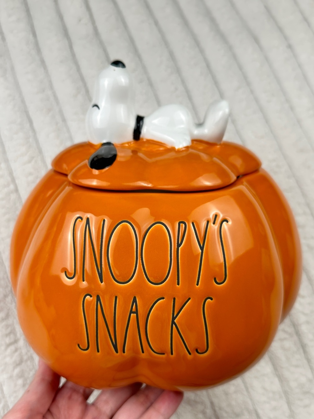 Rae Dunn Peanuts Snoopy Halloween Jar Canister